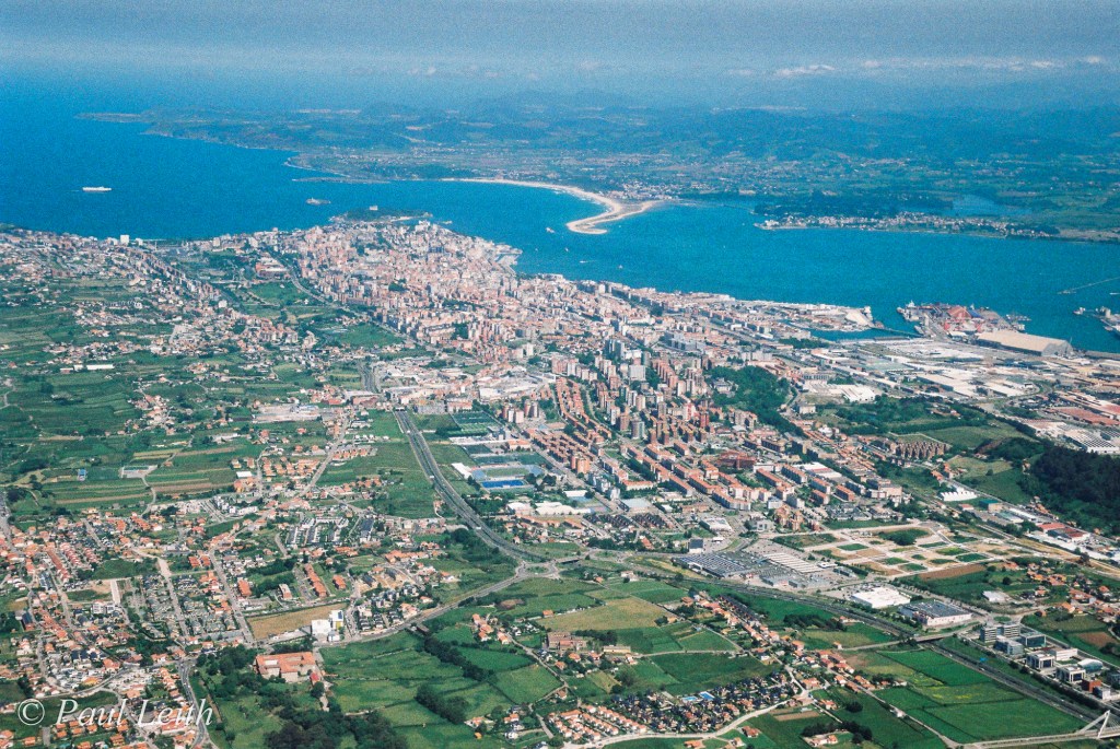 A quick snap of Santander on my Nikon F75 after take off